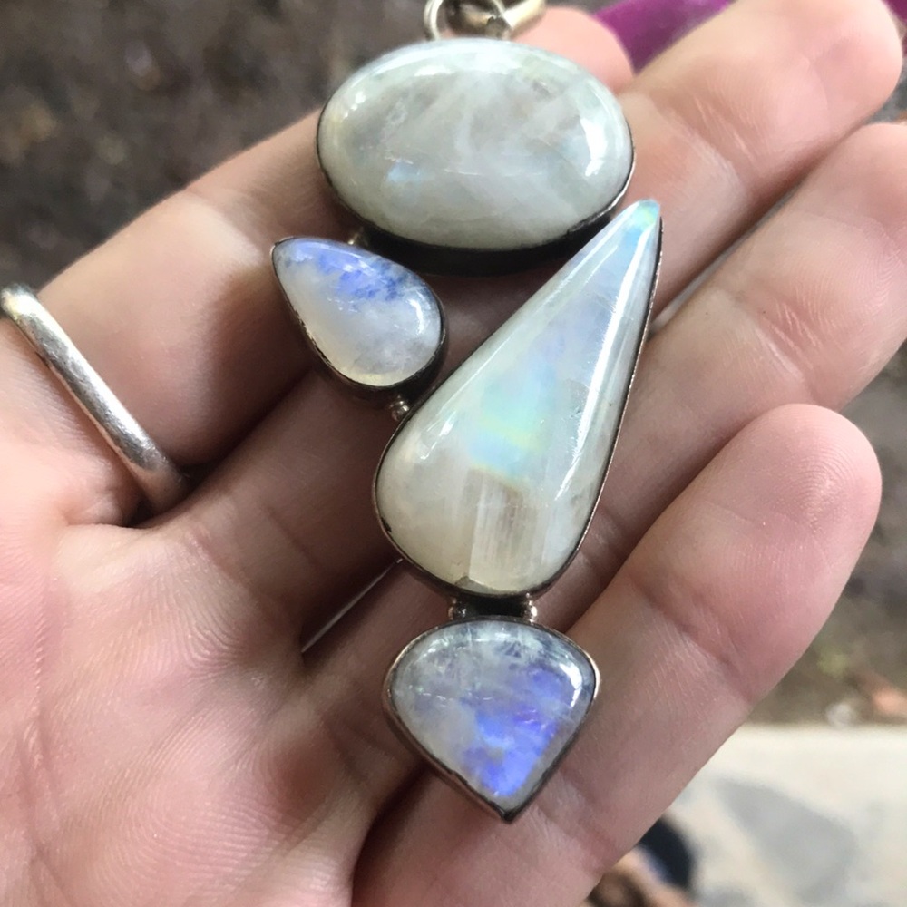 Magical Moonstone Goddess Pendant